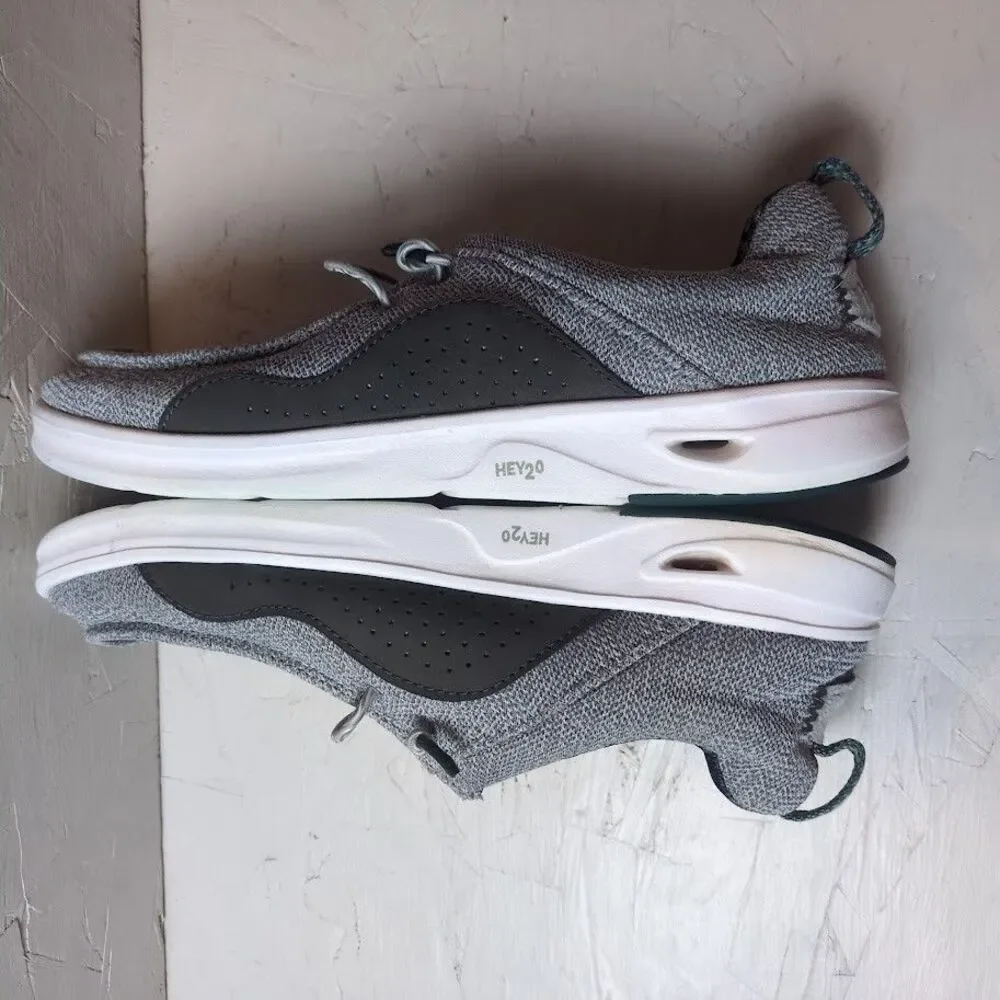 Hey Dude Men's 9 Wally HEY2O Mesh Monument Grey Dawn Blue Slip On Comfort